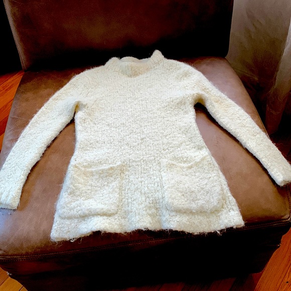 Crewcuts Creme Sweater with Pockets - Picture 1 of 4